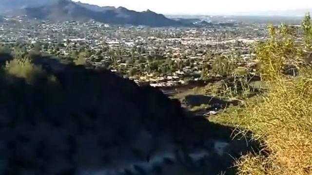 США. Город Финикс с высоты. Южные горы. Arizona. Phoenix valley. смотреть онлайн