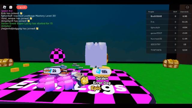 Открываю новые яйца в Pet Simulator X! смотреть онлайн