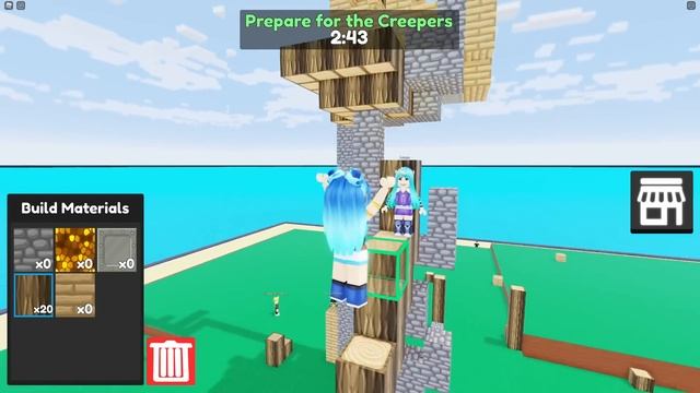 I'm A MINECRAFT CREEPER In Roblox! смотреть онлайн
