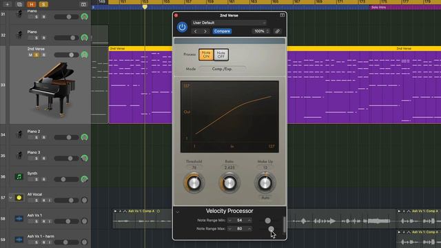 Logic Pro #61 - Velocity Processor MIDI FX