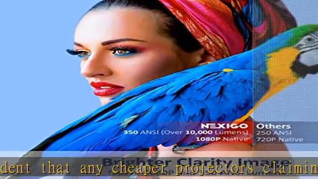 NexiGo PJ20 Outdoor Projector, 450 ANSI Lumens, Movie Projector with WiFi and Bluetooth, Native 108 смотреть онлайн