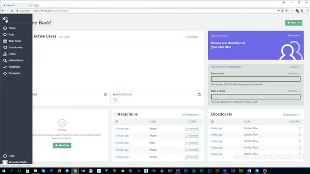 Курс по чат-ботам.Урок 4.Обзор платформы FlowXO. смотреть онлайн
