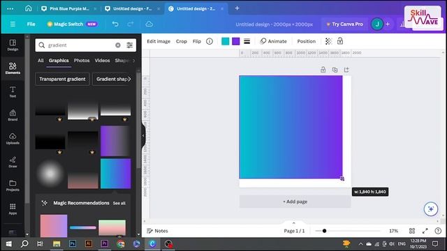 How to make a gradient color background in Canva 2023 (Easy Solution) смотреть онлайн