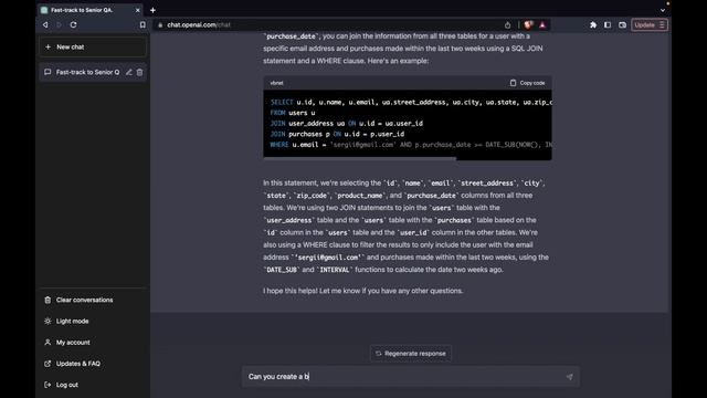 ChatGPT for QA: how to use смотреть онлайн