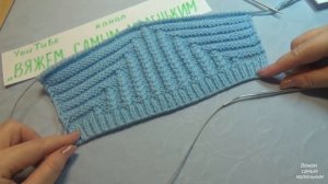 Вязание спицами детская шапочка для новорожденных _ Эльф_ #140