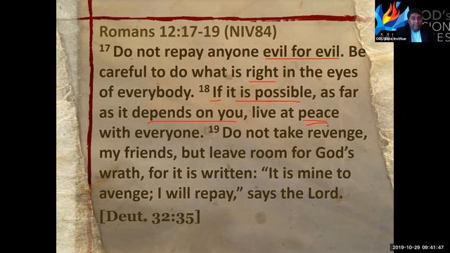 Romans Lecture 26, Oct 29, 2019, Dr Autry смотреть онлайн