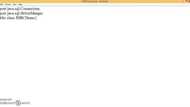 JDBC using notepad program Part 1 смотреть онлайн