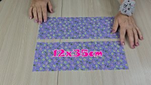 Из остатков ткани за 5 минут шью невероятно красивую вещь! Идея для подарка или для продажи!