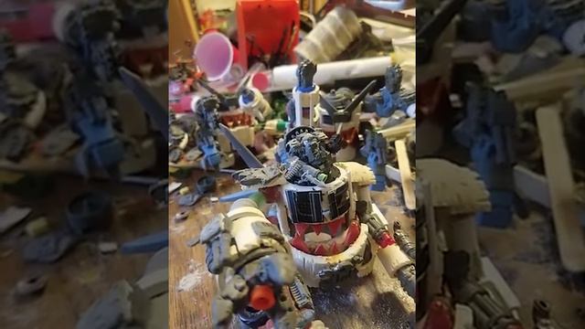 Ork Scratch Build Deff Dread With Ork Pilot.