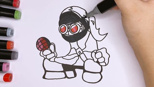 How to Draw Hank J. Wimbleton from Friday Night Funkin Mod смотреть онлайн