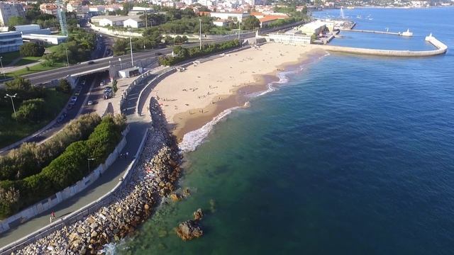 Praia de Paço de Arcos - Oeiras, Portugal смотреть онлайн