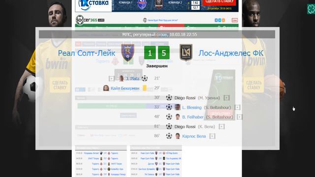 ТОРОНТО = РЕАЛ СОЛТ-ЛЕЙК Прогноз Ставка 10 000 р. смотреть онлайн