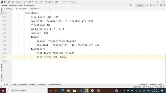 [Part-2] How To Create A Social Media App Profile Card Using KivyMD | Social Media App смотреть онлайн