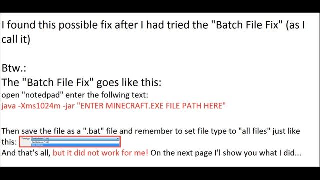 Minecraft Java Virtual Machine error fix for Windows 7 64Bit смотреть онлайн