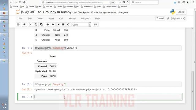 Groupby in Numpy in Telugu | What is Groupby in Python | VLR Training Class - 38 смотреть онлайн
