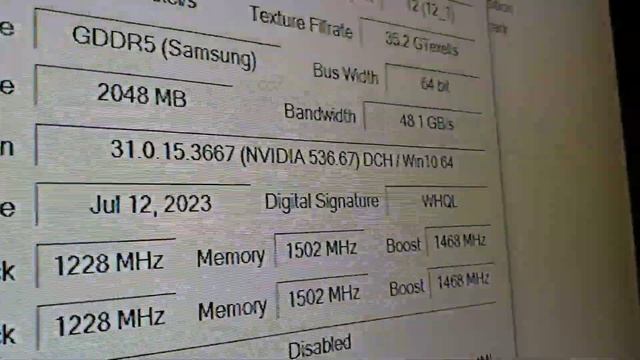 Palit Geforce GT 1030 2GB GDDR5 Low Profile. Test en Furmark смотреть онлайн