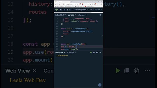 create routing using the vue router library in #vue3 composition API смотреть онлайн