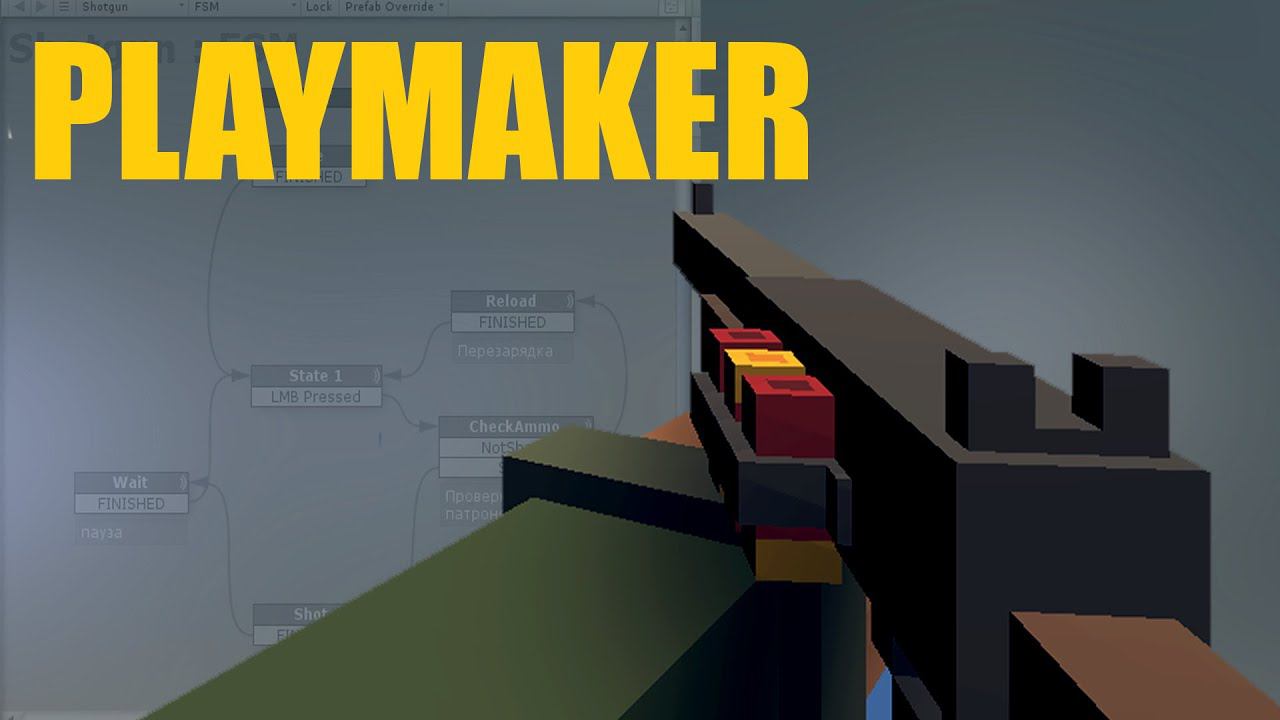 Unity Визуальное программирование с Playmaker. Делаю стрелялку в Unity | Game Dev By Artalasky