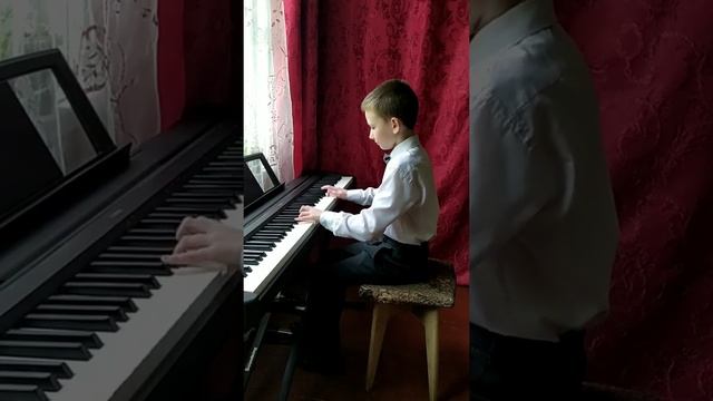 166073 Синицын Андрей, Маленькая прелюдия №7 И.С.Бах, Сонатина А.Диабелли смотреть онлайн