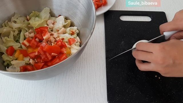 Салат Айсберг. Витаминный, Легкий, Вкусный салат! Быстрый салат. #вкусноибыстро #пайдалысалат смотреть онлайн