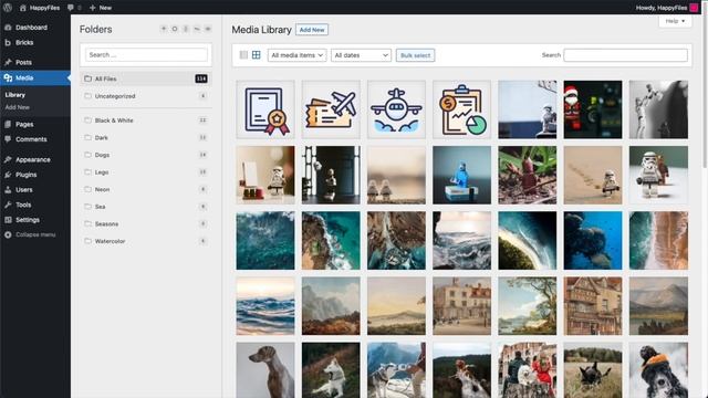 HappyFiles Pro 1.6 - Complete Rewrite (VueJS, Organize Plugins, Sorting, Search & Bulk Actions) смотреть онлайн