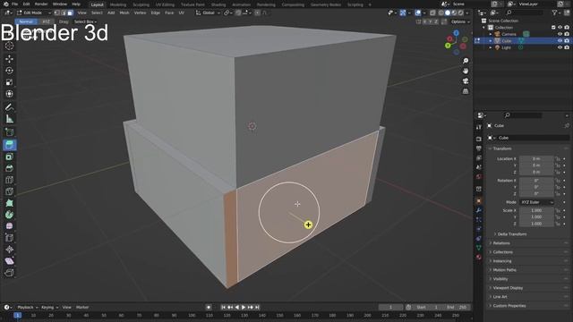 как выдавить больше чем один Face blender 3d смотреть онлайн