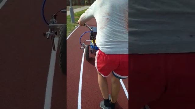 Нанесение разметки беговой дорожки смотреть онлайн