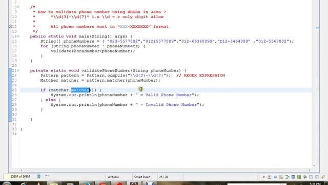 HOW TO VALIDATE PHONE NUMBER USING REGEX IN JAVA смотреть онлайн