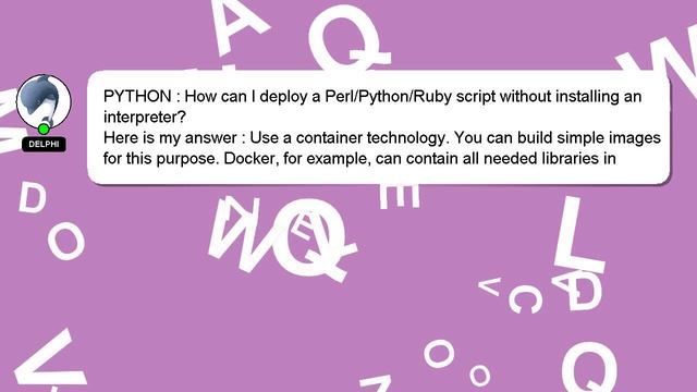 PYTHON : How can I deploy a Perl/Python/Ruby script without installing an interpreter? смотреть онлайн