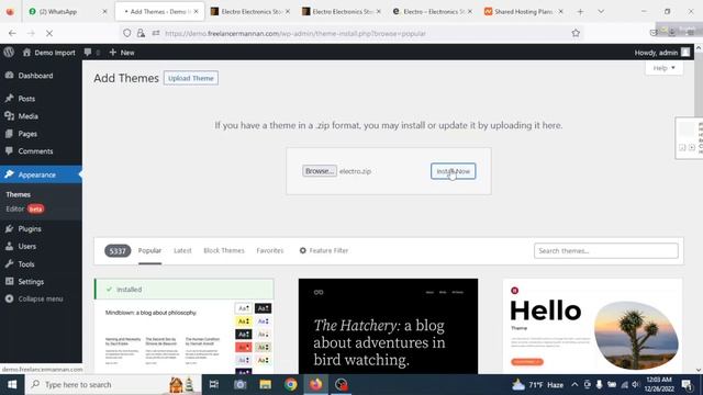 Electro Theme Installation and Demo Import by @FreelancerMannan WordPress Bangla Tutorial смотреть онлайн