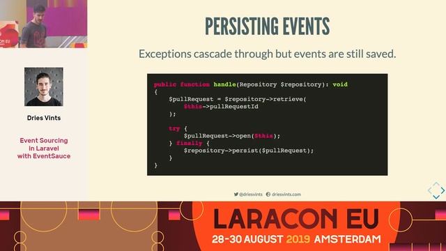 Event Sourcing in Laravel with EventSauce by Dries Vints смотреть онлайн