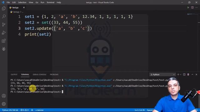 کار با مجموعه ها در پایتون - آموزش زبان برنامه نویسی پایتون - Set in Python смотреть онлайн