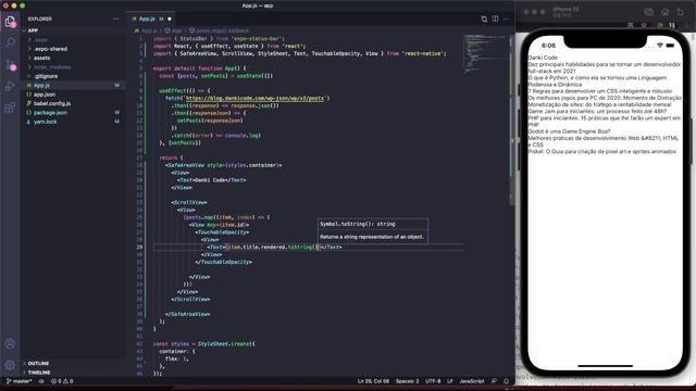 Aprenda Como Criar um Aplicativo com React Native Utilizando API do Wordpress. смотреть онлайн