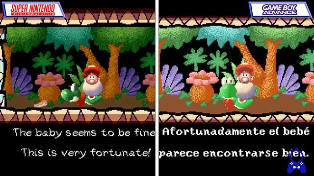 Yoshi's Island | Super Nintendo VS Game Boy Advance | Graphics Comparison смотреть онлайн