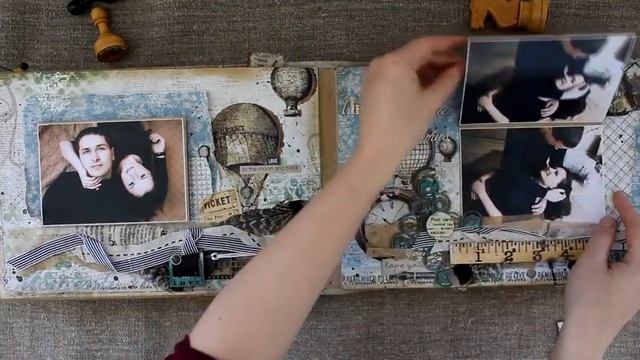 Скрапбукинг Винтажный мужской альбом ручная работа смотреть онлайн