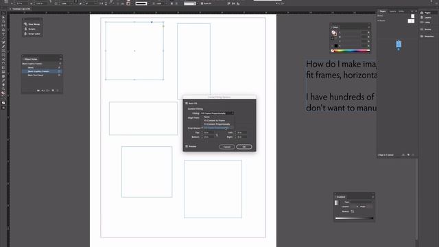 Auto-Fit All Incoming Images in InDesign with Object Style Modification смотреть онлайн