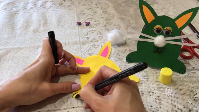 DIY: Easter Paper Bunnies *** EASTER crafts *** Easter Bunny Paper Card *** Tutorial decor смотреть онлайн