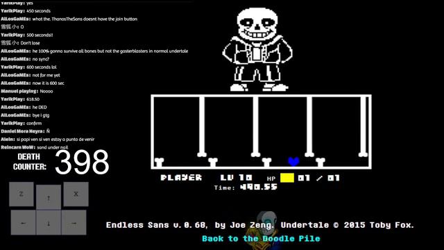 Endless Sans "World Record TRAINING 05" || Undertale Fangame смотреть онлайн