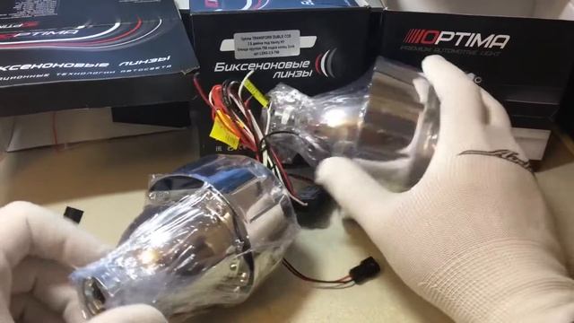 Биксеноновые линзы Optimа Transform Double COB 2.5" H1 смотреть онлайн
