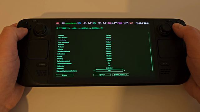 FSR3 Steam Deck OLED RoboCop Rogue City Frame Generation | SteamOS 3.5