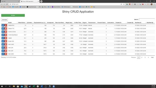 Simple R Shiny CRUD database app смотреть онлайн