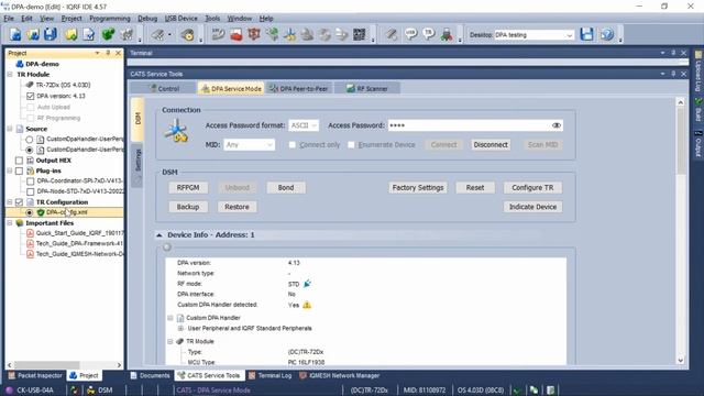 Tutorial for integrators 03: IQRF Network Services - Using CATS Service Tools смотреть онлайн