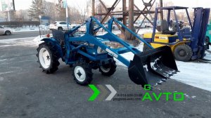 Японский трактор MITSUBISHI D1600 с куном и автогоризонтом (фронтальная установка)