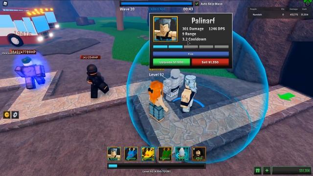 Jean Pierre (Silver Chariot) muscled Ultimate Tower Defense | Roblox смотреть онлайн
