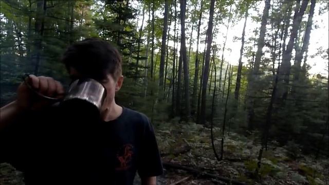 BUILDING WALLS & A TABLE AT THE LEAN TO BUSHCRAFT SURVIVAL BASE CAMP