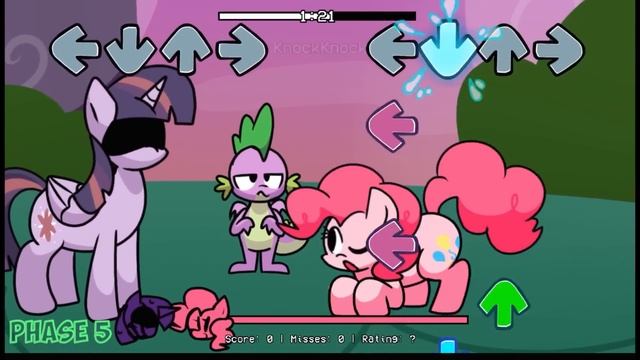 Pinkie Pie ALL PHASES - Friday Night Funkin' | My Little Pony | A Little Sugar Port (FNF Mod) смотреть онлайн