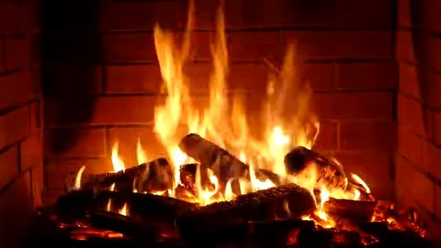 Успокаивающий камин для телевизора и монитора HD смотреть онлайн