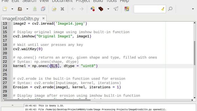 Image processing Using Python 5 Image Erosion and Dilation смотреть онлайн