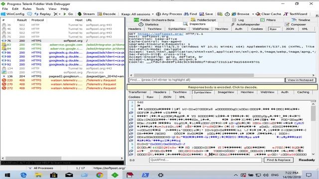 How to view raw HTTP headers and body of requests and responses in Fiddler смотреть онлайн