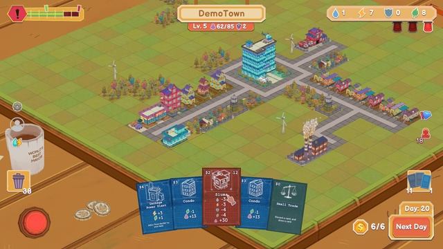 Cardboard Town | Roguelite Card-Based City Builder Demo Gameplay | No Commentary смотреть онлайн